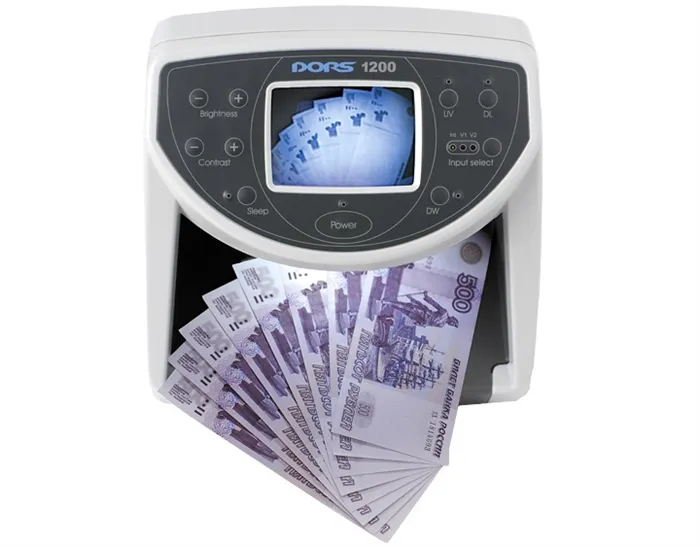 Инфракрасные детекторы валют обычно имеют собственный экран