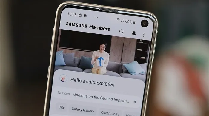 Приложение Samsung Members