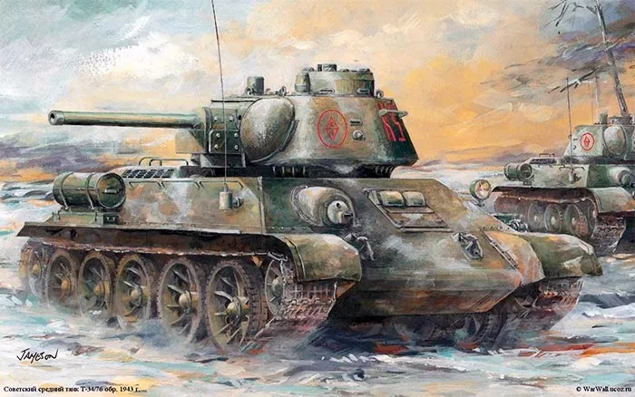 Т-34-76 образца 1943 года.