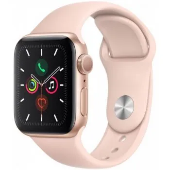 Apple Watch Series 5, 44 мм, алюминиевый корпус цвета розового золота, спортивный браслет цвета розового золота