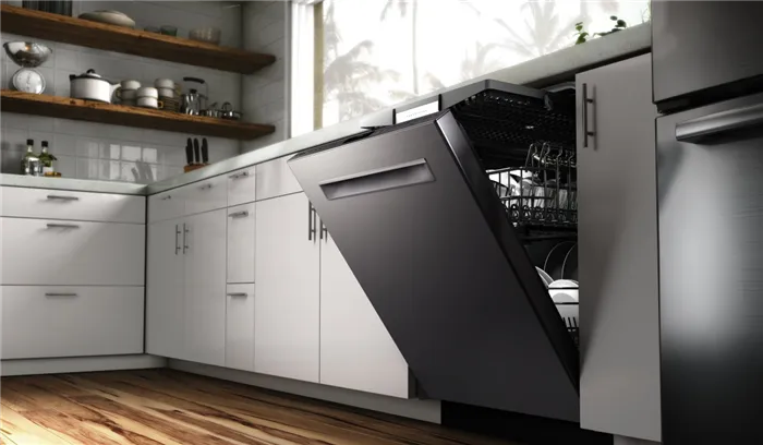 Логотип компании Kitchayaid, которая впервые массово выпустила автоматическую посудомоечную машину.