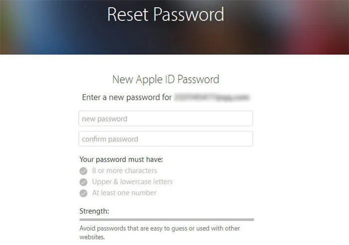Сброс пароля Apple ID с сайта Apple