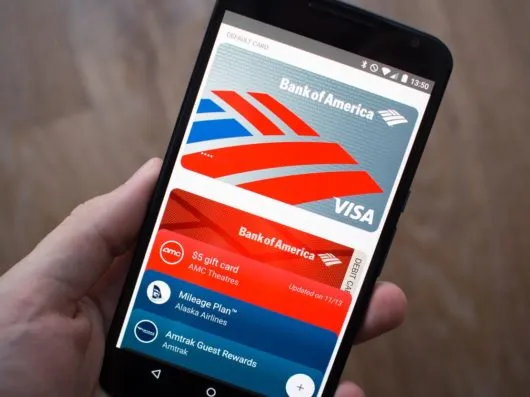 Главный экран Android Pay