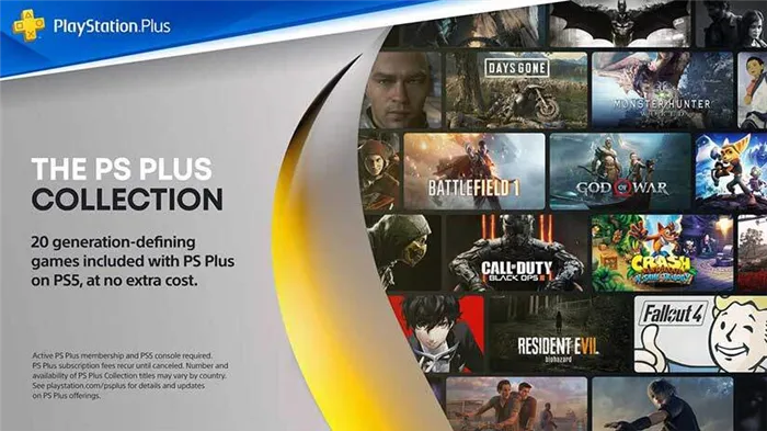Playstation Plus Collection дает доступ к подборке из 20 лучших игр для PS5