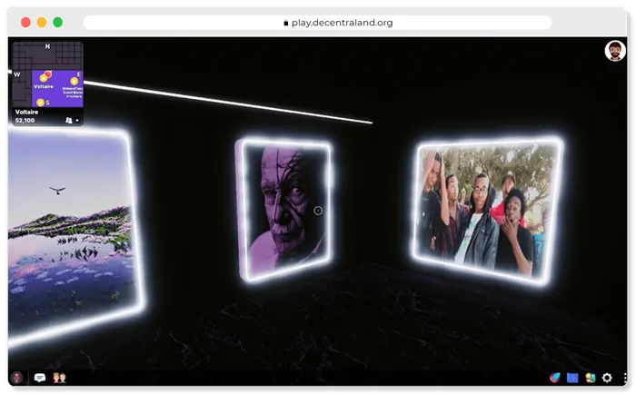 NFT-картины в Decentraland