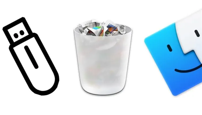 Как правильно на Mac удалять файлы с USB-флешки или внешнего жесткого диска