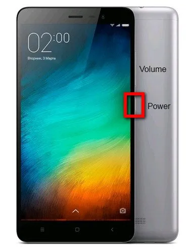 Кнопка включения Xiaomi Redmi