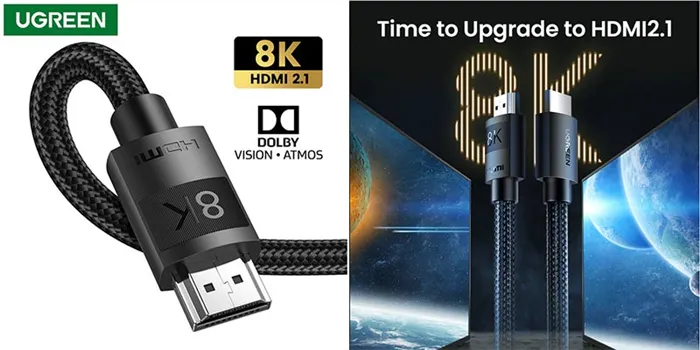 Кабель NEW UGREEN HDMI 2.1 8K/60Hz для ТВ-приставки, Xiaomi Mi Box и др. высокоскоростной, eARC HDR10, Dolby Vision, 48 Гбит/с