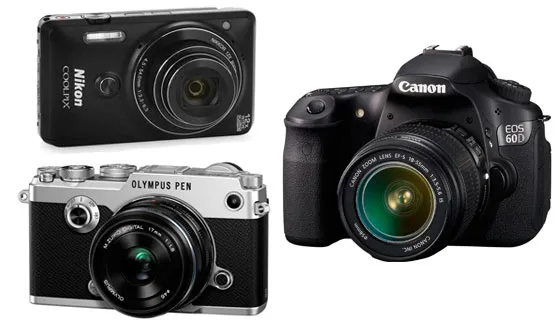 три типа фотоаппаратов