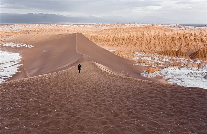 Туристы в пустыне в Чили