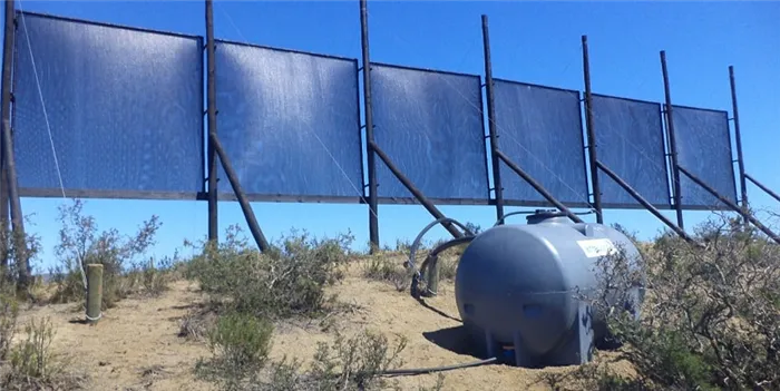 Прибор для сбора воды в пустыне Атакама