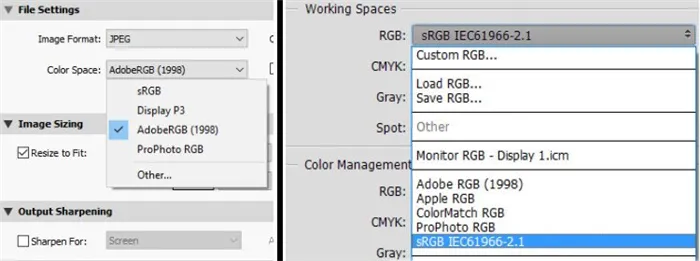 Adobe RGB vs sRGB – какое цветовое пространство выбрать и почему
