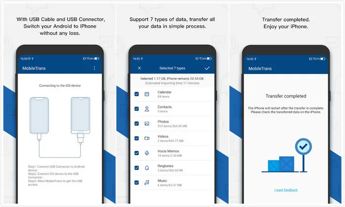 data transfer app mobiletrans to ios