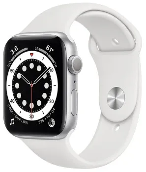 Apple Watch Series 6 GPS 44mm Aluminum Case with Sport Band: фото