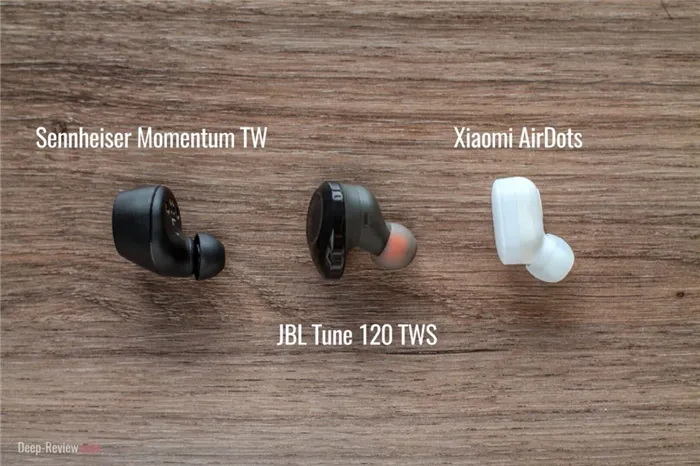 JBL Tune 120 vs Sennheiser Momentum TW vs Xiaomi AirDots