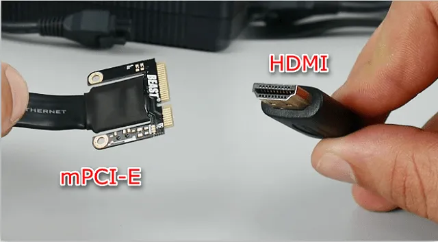 Кабель для подключения внешней видеокарты к ноутбуку с разъемами mPCI-E и HDMI