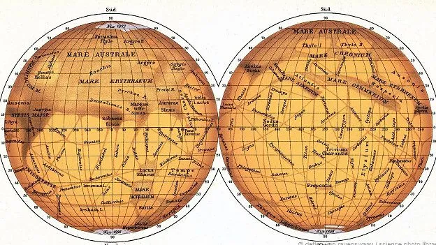 Изображения планеты Марс, созданные Скиапарелли, взбудоражили воображение многих
