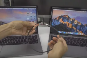 Подключаем два MacBook Pro с помощью Thunderbolt 3