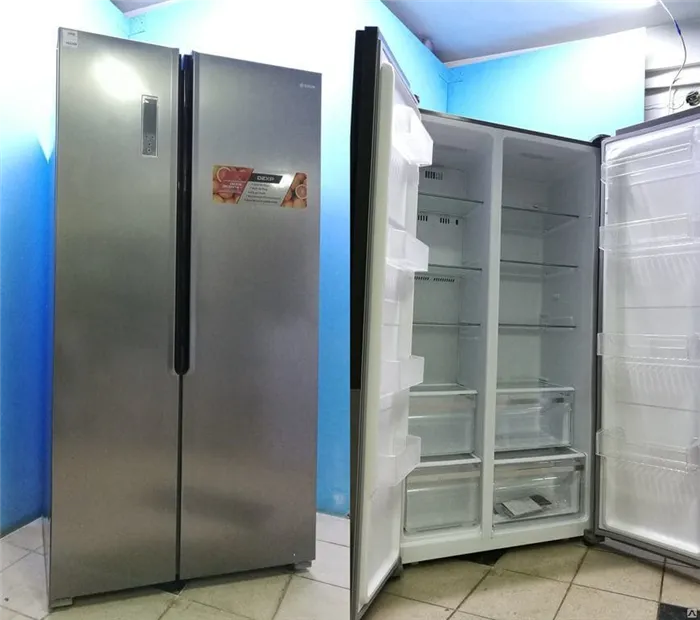 Распашные холодильники Side by Side Dexp