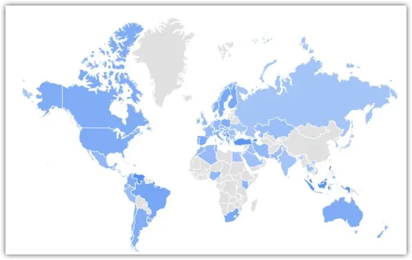 Популярность Инстаграм по регионам
